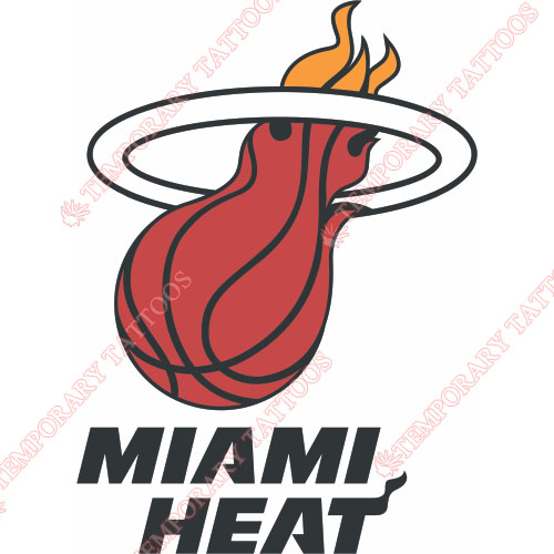 Miami Heat Customize Temporary Tattoos Stickers NO.1065